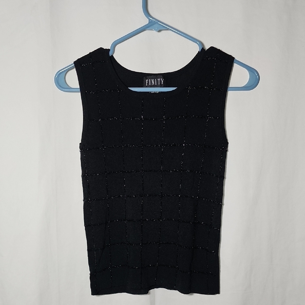 Finity Black Sleeveless Top